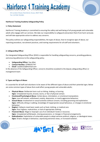 Safeguarding Prevent Duty
